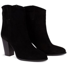 Resim Deery Hakiki Süet Siyah Kadın Bot Siyah (539893749) Siyah 