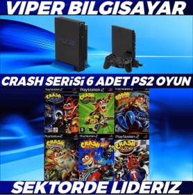Resim Muhteşem Crash Serisi 6 Adet Ps2 Oyun Açıklamayı Okuyunuz 