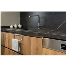 Resim Dayanıklı Gri Mutfak Ve Banyo Havlu Askısı 12 Izgara 