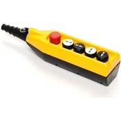 Resim Emas PV5E30B44 PV Serisi 5li Çift Hızlı 1NC Acil Stoplu Vinç Kumanda Kutusu 