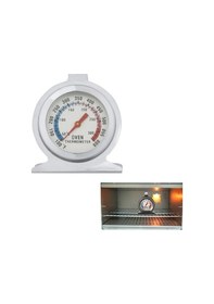 Resim Rogfer Yüksek Kaliteli Paslanmaz Çelik Stand Up Fırın Termometre Ölçer Ölçer 0-300 Derece Santigrat Gümüş 