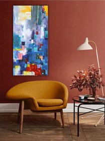 Resim Yağlı Boya Tablo %100 El Yapımı 65cmx115cm Soyut 