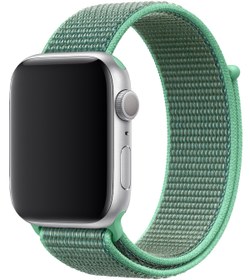 Resim Apple Watch Uyumlu Spor Loop Kordon Su Yeşili - 38 - 40 - 41 - (42-Watch-10 - 11)mm M/L 