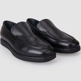 Resim Cabani Teratas %100 Hakiki Deri Siyah Erkek Loafer 