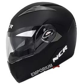 Resim SEVGENT Kask Çeneden Açılan Gözlüklü Ece Belge Parlak Siyah S Beden Md 158 