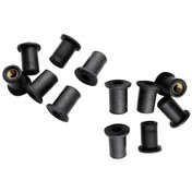 Resim 12 Parça M4 Metrik Kauçuk Kuyu Fındık Kör Raptiye Kayık Filika Aksesuarları Siyah 