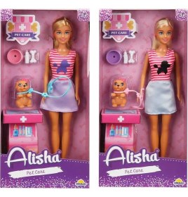 Resim SDT Group 3384 Sun-Rst-Sıs-Minik Alisha Bebek Veteriner Aksesuarlı Set 29 cm 2A- 