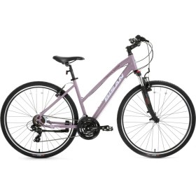 Resim Bisan 8200 Trekking Bisikleti 45 cm V 700C 21 Vites Mat Mor Beyaz Mor 