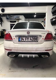 Resim Fiat Linea Arka Tampon Eki Difüzör Abs Plastik 