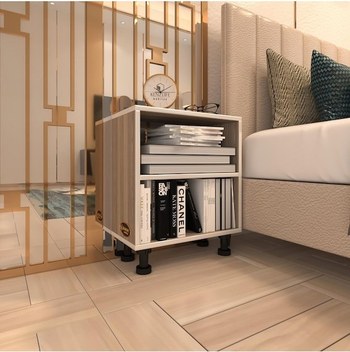 Komodin Urlu Mix Sarı Model Dolaplı Antrasit Petrol Mavi Renk Yük Sarı