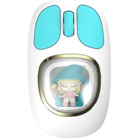 Resim Pikacu Detaylı Sevimli Bluetooth Kablosuz Mouse Şarjlı Sessiz Çift Mod Kızlar Ve Çocuklar İçin Diğer 