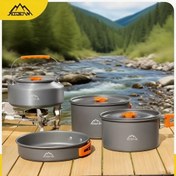 Resim JetBeam 3-4 Kişilik Kamp Pişirme Seti - Taşınabilir Pot/Pan/Kazan | Hafif Katlanabilir Tasarım, Yürüyüş/Arkadaşlık/RV Seyahati İçin İdeal | Pişirme Araçları, Tencere, Kaseler ve Çatal Bıçak Dahil - Okul Sezonu, Yaz Kampı, Yıldönümü Kutlamaları ve İşçi Bayramı İçin Mükemmel; Cadılar Bayramı ve Noel Seyahatleri İçin Gerekli, Noel İçin En İyi, Şükran Günü İçin Mükemmel, Minimalist Açık Hava Tenceresi, Kompakt Pişirme Ekipmanı, Katlanabilir Kazan, İyi Yapılmış Pişirme Ekipmanı, Magnezyum Çubuğu 
