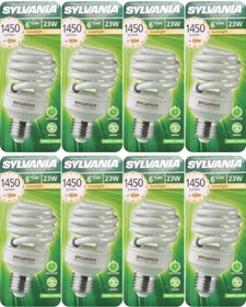 Resim Sylvania (8 Adet) Sylvania 23W (103W) 2700K (Sarı Işık) E27 Duylu (Kalın Duy) Tasarruflu Ampul 