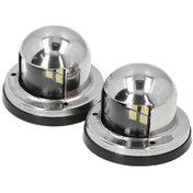 Resim 2 Adet Paslanmaz Çelik Deniz Feneri, Ip66 Suya Dayanıklı, 12vdc Led Tekne Navigasyon Işığı 