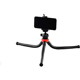 Resim Ahtapot Bükülebilir Tripod 30cm 360 Derece Ayarlanabilir 320gr Selfie Telefon Tutuculu 3 Ayaklı All in one 