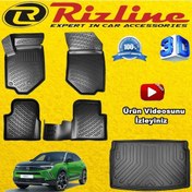 Resim Opel Mokka 3D Paspas+ Üst Bagaj Havuzu 2021 Sonrası Set Rizline N11.5972 