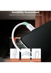 Resim Ugreen Apple iPhone Uyumlu Lightning 2.4A Data Ve Şarj Kablosu 2 Metre 