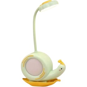 Resim Sensoria Sevimli Salyangoz Tasarımlı Masa Lambası Çocuk Odası Gece Lambası İki Yönlü Kullanım 2 Kademeli Usb 