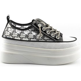 Resim Sıyah Sneaker Günlük Kadın 23y345-9 Sy Guja Siyah 