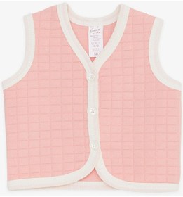 Resim Breeze Kız Bebek Yelek Düğmeli 0-3 Ay-9 Ay, Somon-somon Somon 