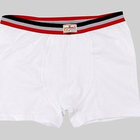 Resim Ceylanoğlu 12'li Beyaz Erkek Çocuk Sade Likralı Boxer-343-1 Beyaz 