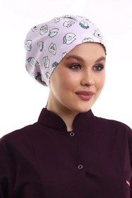Resim Bilenn Tekstil Tesettür Bone - 4104 Lila Diş 