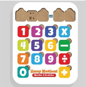 Resim Moon Beavers Hesap Makinesi Ahşap Eğitici Oyun 