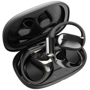 Resim Siyah Oneodio Supereq T44 Açık Kulak Kulaklık Kablosuz Bluetooth 5.3 Kulaklıklar Hava İletimli Spor Kulaklıkları 4 Enc Mic Bass Ows İle 
