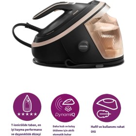 Resim Philips Buhar Kazanlı Ütü Sıfır Yanma Riski Akıllı Isı Ayarı Gerektirmeyen Teknolojik Ütü Yüksek Basınçlı Güçlü Şok Buharlı Mor Siyah 