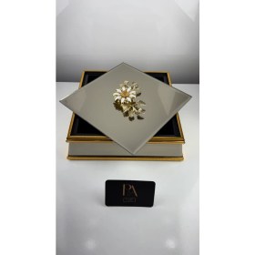 Resim Aynalı Kutu Gondol Şekerlik Sunumluk Söz Nişan Kız Isteme Çikolatalık Dekoratif Obje Biblo Süs Eşya 