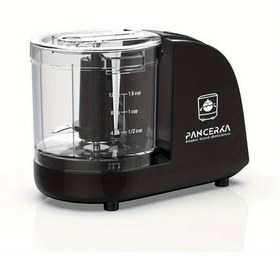 Resim Honeybeeshop Pancerka 1.5 Kuplu Mikser Öğütücü Elektrikli Gıda Doğrayıcı Blender 200w 15000rpm 350ml Siyah Pp Düzensiz Şekil 220v 240v Avrupa Fiş Gıda İşlemci 