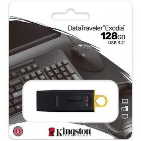 Resim KINGSTON EXODIA DATATRAVELER 128GB USB 3.2 F ASH BELLEK DTX/128G 