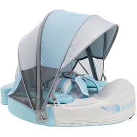 Resim Mambobaby Yüzme Simidi - Blue Angel, Emniyetli, Gölgelikli Ve Ayak Destekli 
