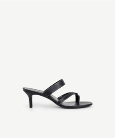 Resim Yargıcı Parmak Arası Deri Topuklu Terlik 25ykay4054x 001 Siyah 