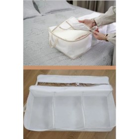 Resim Tekno Trust 2 Adet Pencereli 3 Bölmeli Baza Hurç, Yatak Baza Altı Dolap Içi Düzenleyici 2’li Set (32X70X20CM) 