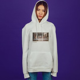 Resim Son Akşam Yemeği Oversize Hoodie - Antrasit / M 
