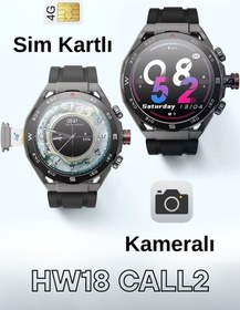 Resim Wearfitpro Hw18 Call 2 Btk Sim Kartlı Kameralı Amoled Ekran Gps Yeni Nesil Özellikler Android Akıllı Saat 
