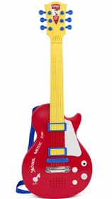 Resim Elektronik Tuşlu Telli Askılı Kırmızı Elektronik Gitar 