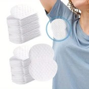 Resim 100 adet Göstermeyen Koltuk Altı Ter Pedleri - Tek Kullanımlık Yapışkan Koltuk Altı Korumaları, Güçlü Emme ve Koku Kontrolü, Daha Fazla Sarı Leke, Yumuşak ve Nefes Alabilen Gömlekler/Kıyafetler için (Erkekler ve Kadınlar) 