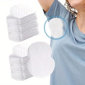 Resim 100 adet Göstermeyen Koltuk Altı Ter Pedleri - Tek Kullanımlık Yapışkan Koltuk Altı Korumaları, Güçlü Emme ve Koku Kontrolü, Daha Fazla Sarı Leke, Yumuşak ve Nefes Alabilen Gömlekler/Kıyafetler için (Erkekler ve Kadınlar) 