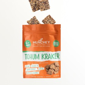 Resim MUNCHEY Soğan ve Sarımsaklı Tohum Kraker 40g 