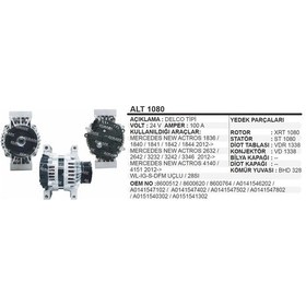 Resim Alternator 24V 100A 28Si Merc.Actros Atego 504626166 