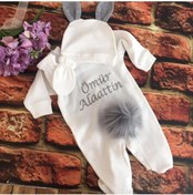 Resim For Baby Tavşanlı Bebek Tulum (gri) 