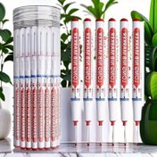Resim 5 Adet Uzun Uçlu Marker - Dayanıklı Yağ Bazlı Mürekkep, Kırmızı/Siyah/Mavi/Yeşil/Beyaz Renkler - Çizim, Etiketleme, El İşi, Okul, Ofis, DIY İçin - Öğrenciler, Sanatçılar ve Profesyoneller için Uygun - Uzun Ömürlü Yazı Araçları, Şık Tasarım, Çok Amaçlı Markörler, El İşi Tutkunlarına Özel 