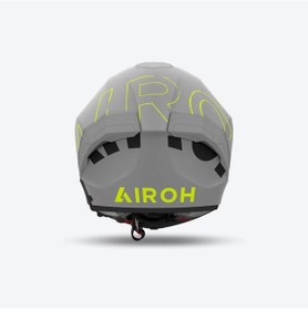 Resim Aıroh Matryx Scope Yellow Matt Kask Gri Sarı 