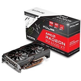 Resim Sapphire Pulse Radeon RX 6500 XT 4 GB GDDR6 64 Bit HDMI DP Ekran Kartı 