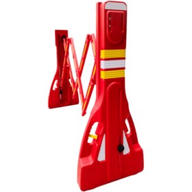 Resim Hayat Trafik 5'li Akordiyon Bariyer Seti Kırmızı 230 x 110 cm 