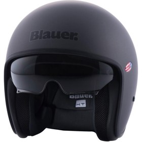 Resim Blauer HT Blauer Pilot Açık Motosiklet Kaskı Titanyum 