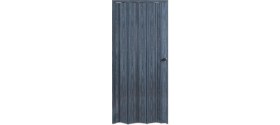 Resim Faran Dekorasyon 72 x 215 Antrasit Renk Camsız Pvc Akordiyon Katlanır Kapı - Frnakmodel-02 