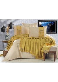 Resim Çeyiz Diyarı Rapunzel Pike Takımı 6 Parça Hardal Bej 